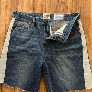 Gallery Dept Denim and Cream Jean Shorts